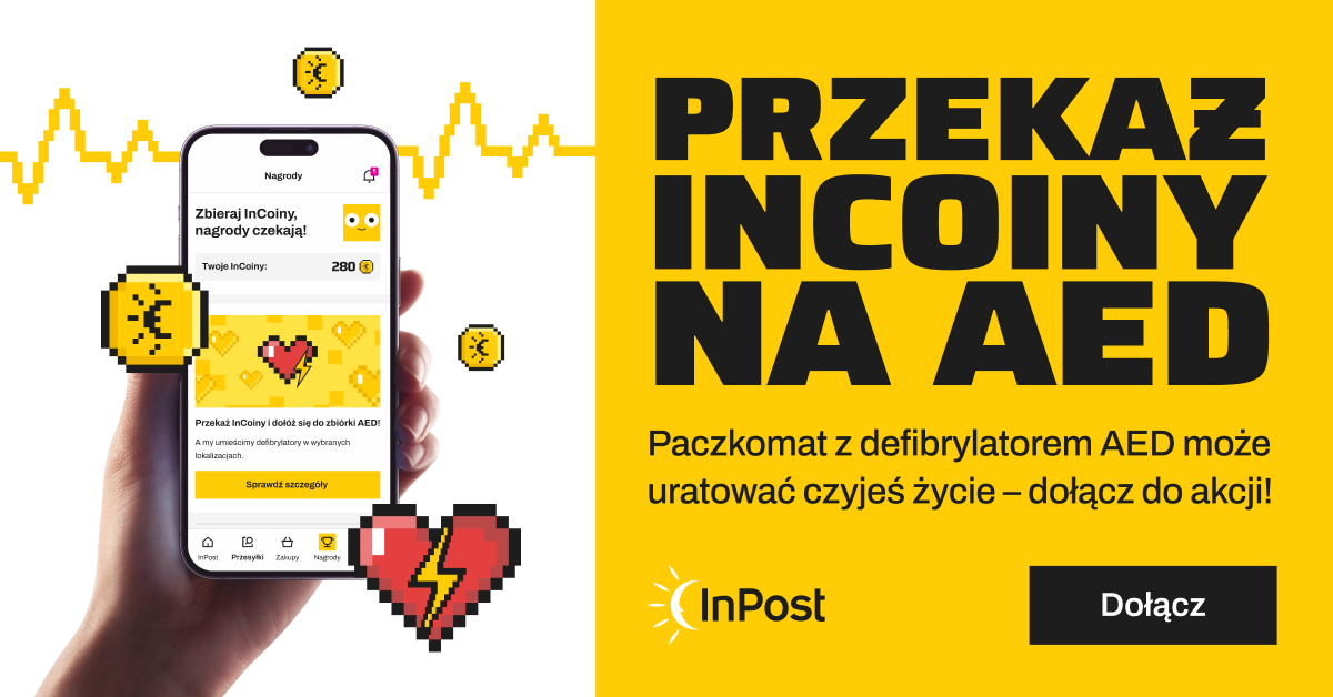 Paczkomat z defibrylatorem AED