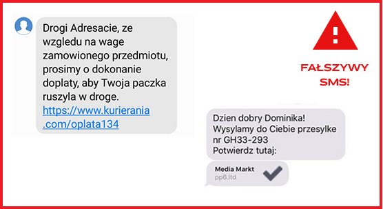 przykład fałszywy sms