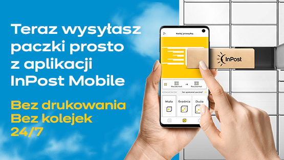Nadawaj prosto z aplikacji InPost Mobile! Wyślij paczkę z Paczkomatu bez drukowania etykiety i 24/7