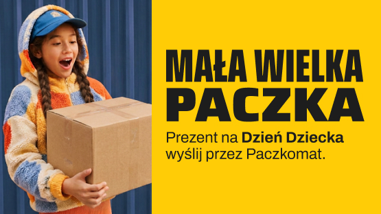 Mała wielka paczka Prezent na Dzień Dziecka nadaj przez Paczkomat