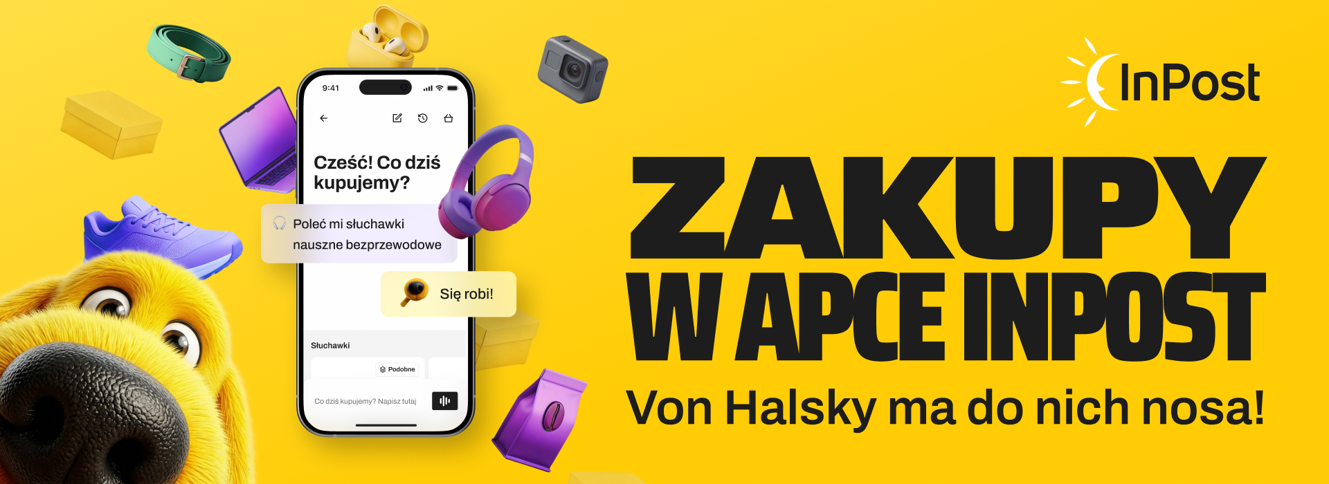 Zakupy w apce InPost - Von Halsky ma do nich nosa!