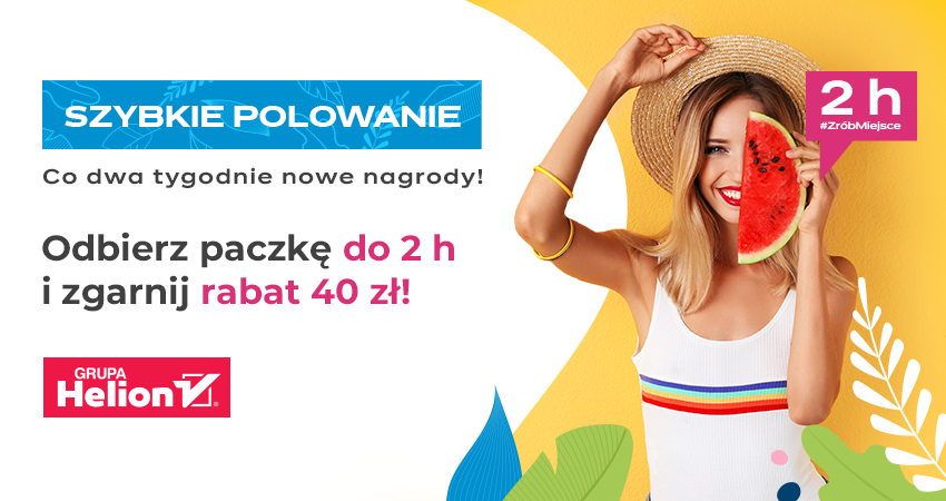Tanie czytanie z Grupą Helion! Odbierz paczkę do 2 h i zgarnij rabat 40 zł w Szybkim Polowaniu